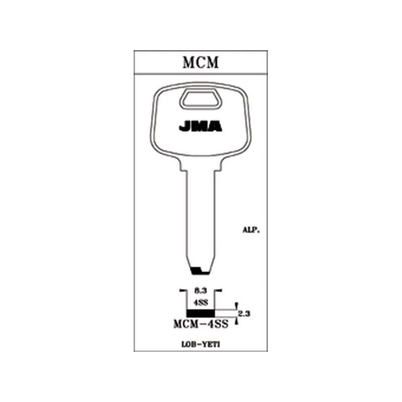 LLAVE PUNTOS EN BRUTO JMA ALPACA MCM-4SS
