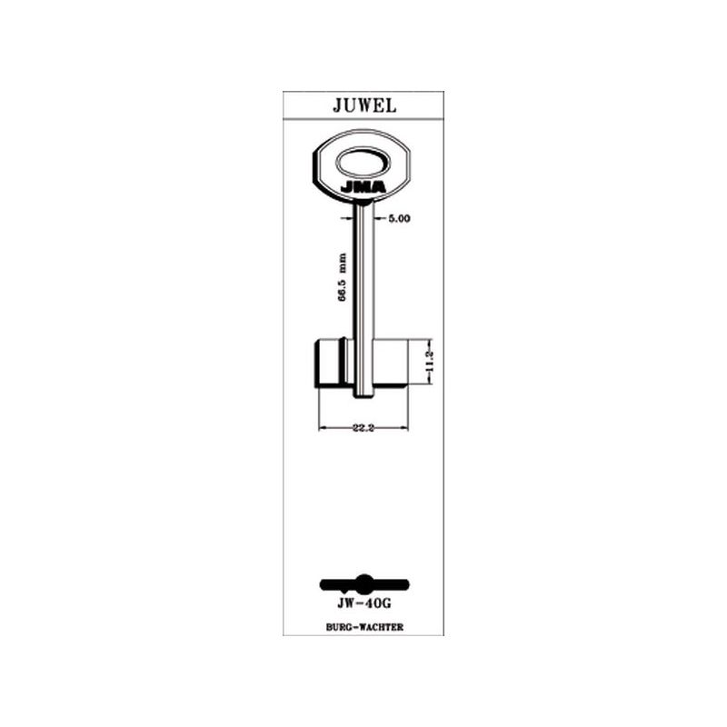 LLAVE DE GORJA EN BRUTO JMA LAT JW-40G