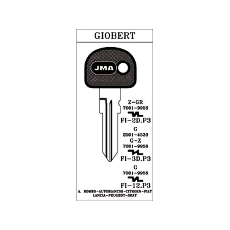 LLAVE CILINDRO EN BRUTO JMA AC NE CABEZA PLAS. FI-3D.P