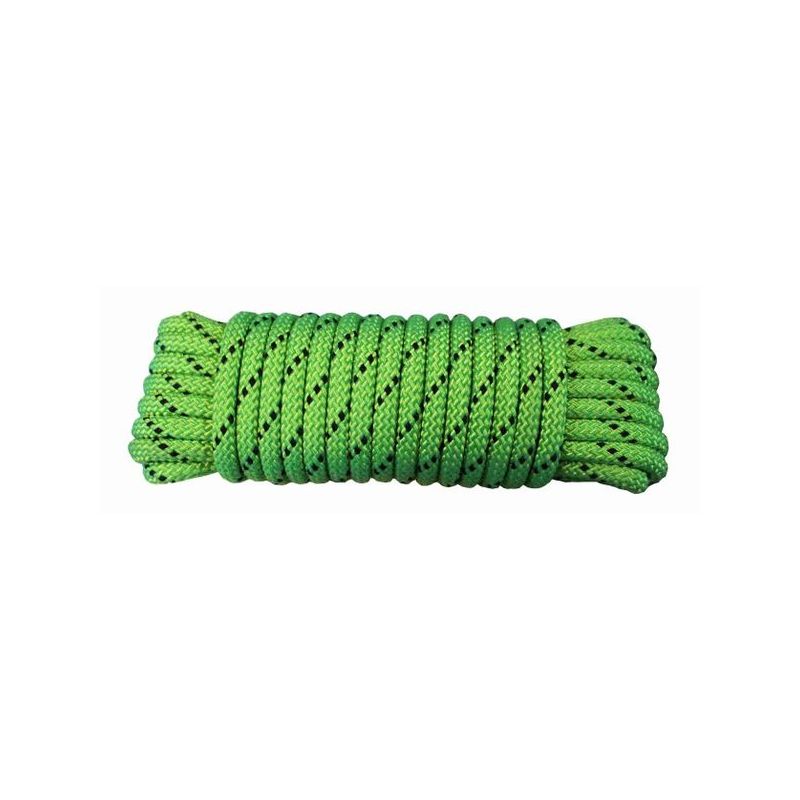 CUERDA TRENZ. 06MM NYL VE/NE DB ESCALADA HYC 10 MT