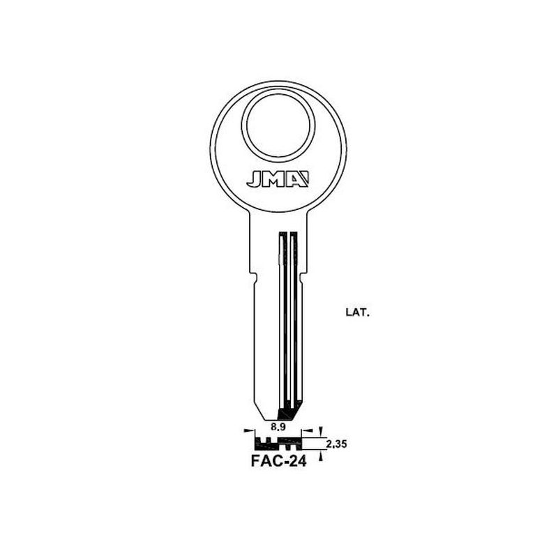 LLAVE PUNTOS EN BRUTO JMA LAT FAC-24