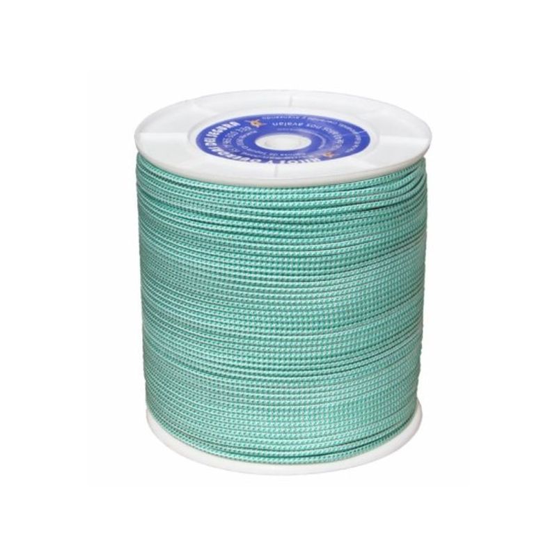CUERDA TRENZ. 04,5MM POLIE BL/VE MONOF. PALANGRE HYC 400 MT