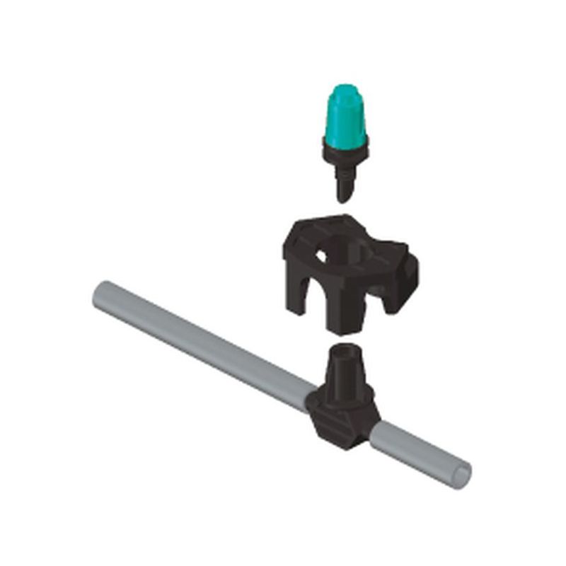 CONECTOR MICRO RIEGO NEGRO GOTERO NATUUR NE NT104462 10 PZ