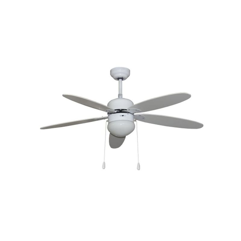 VENTILADOR TECHO 130CM CON LUZ 50W-3V 5 ASPAS BL SEGIN VIVAH