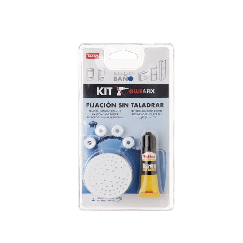 COLGADOR BAÑO FIJACION ADH ARMARIOS FIX TATAY