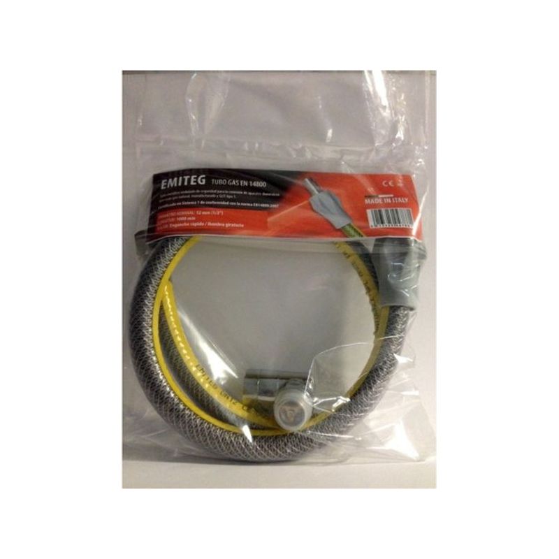 TUBO CONDUC GAS 1MT-1/2&quot; COC/ENC FLEX. V/SEG INOX EMITEG