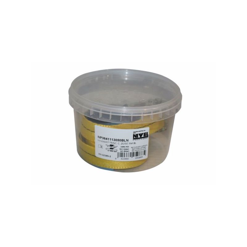 TRINCAJE TRANSPORTE GANCHO CERR. 25MM 5MT 400/800 KG BL NIVE