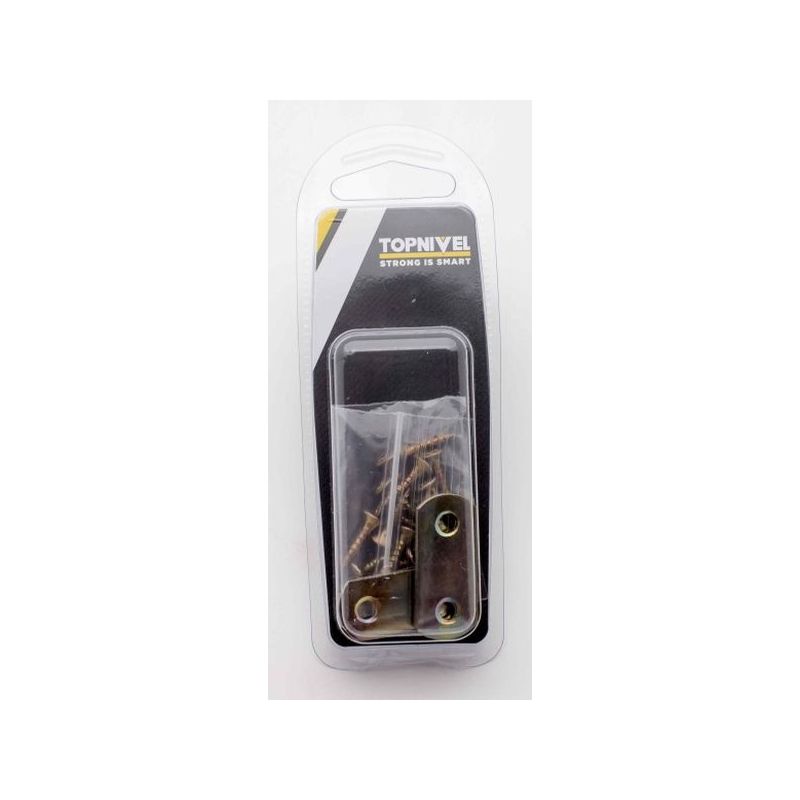 PLACA ENSAMBLE 40X16MM RECTO NIVEL ACERO BICROMAT. NV106170