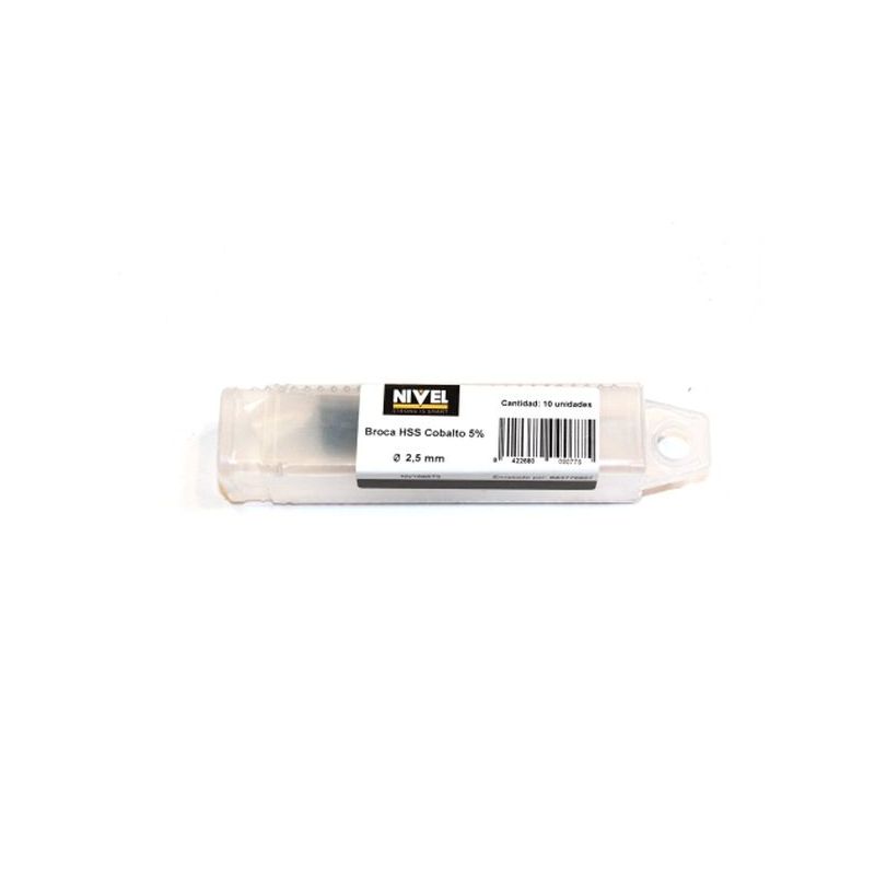 BROCA MET RECT HSS 02,50MM 030/057 MM 338N 5%COB DOR 135§ NI
