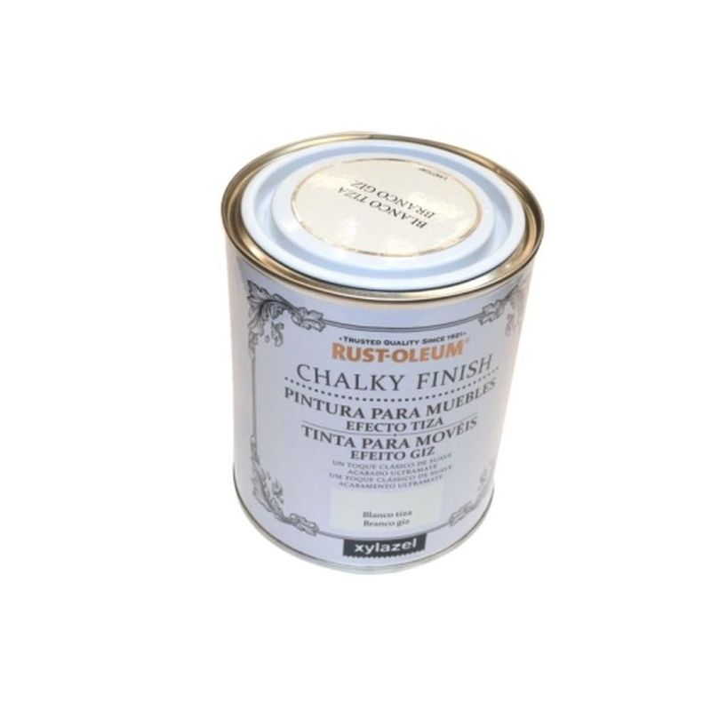 PINTURA AL AGUA PARA MUEBLES CHALKY EFECTO TIZA BL RUST-OLEU