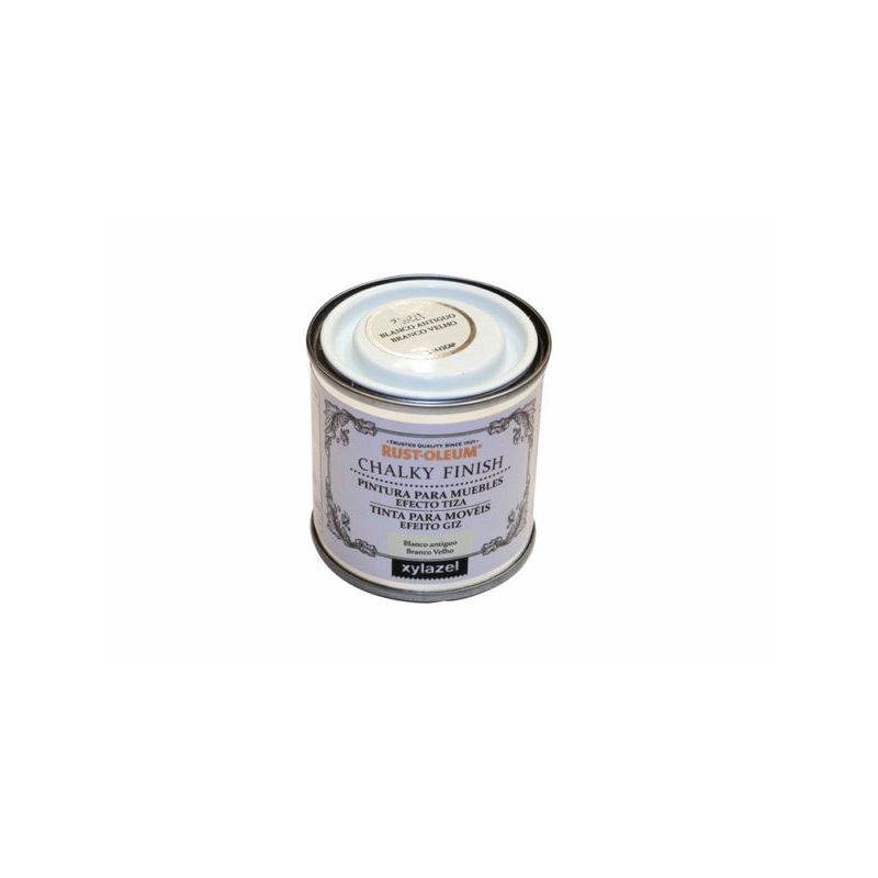 PINTURA AL AGUA PARA MUEBLES CHALKY EFECTO TIZA BL/ANT RUST-