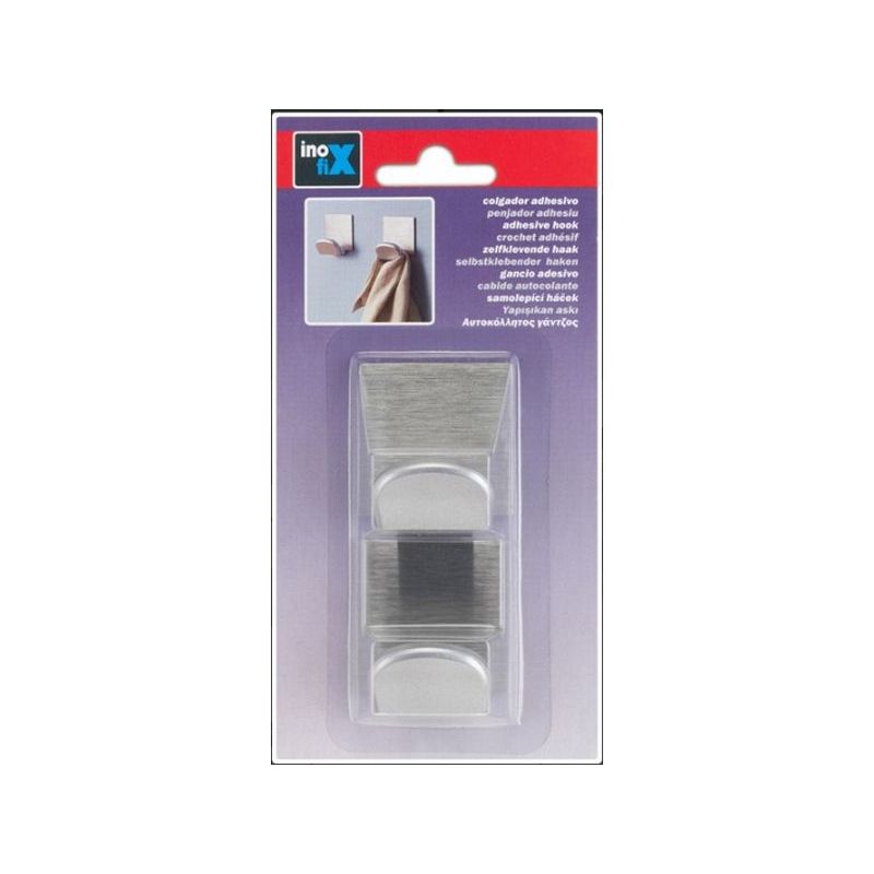 COLGADOR HOG 45x40x30MM ADH INOX CR/MT 2 PZ INOFIX