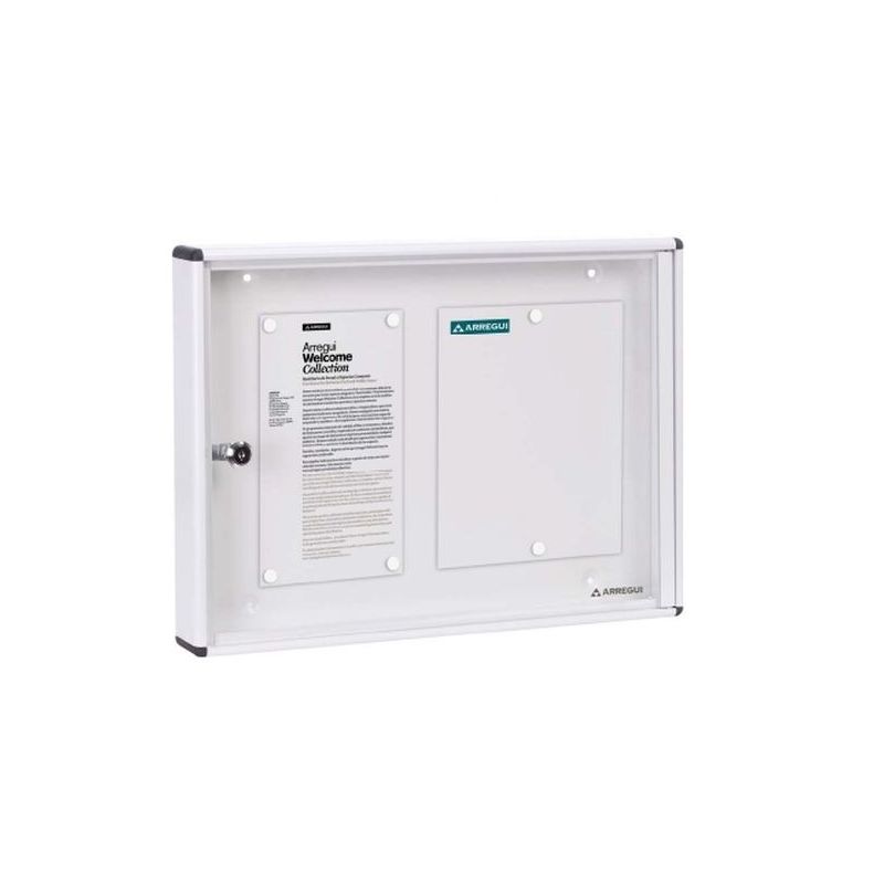 TABLON ANUNCIOS 48X35X5CM 2 DIN-A4 ARREGUI ALU BL PAN41 PAN4