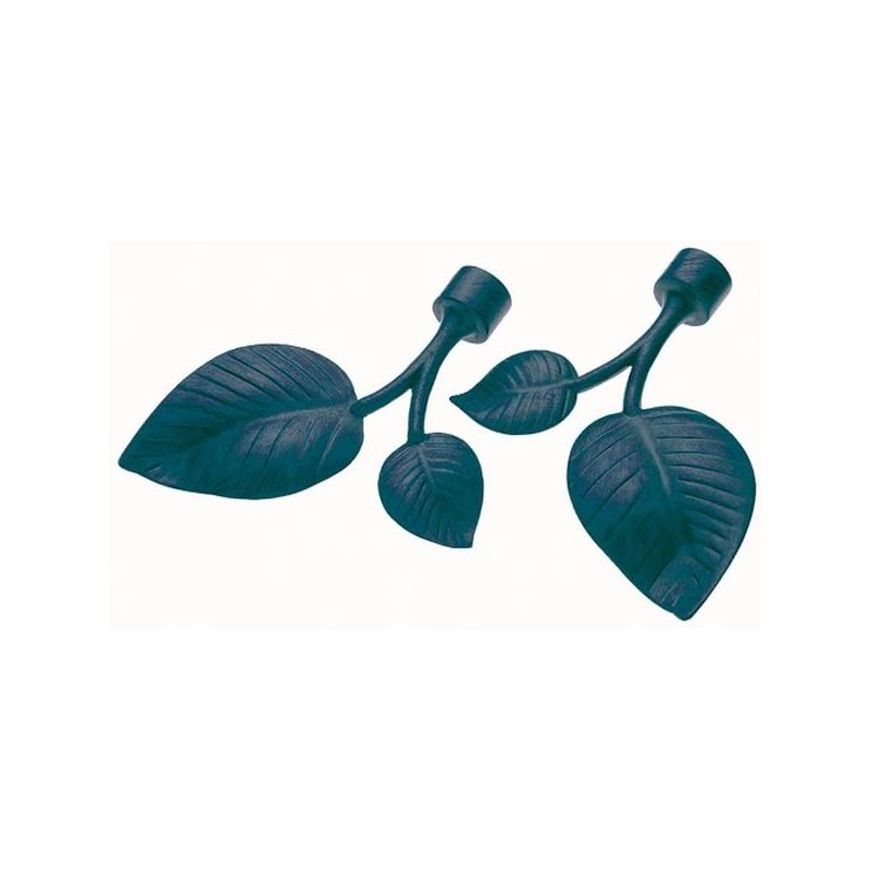 TERMINAL BARRA CORT 20MM AMIG MET NE HOJA 7891 2 PZ