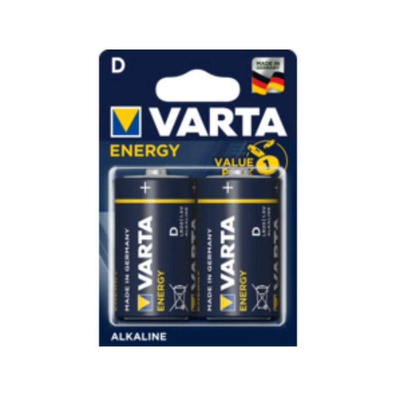 PILA ALCALINA LR20 1,5V ENERGY VARTA 2 PZ
