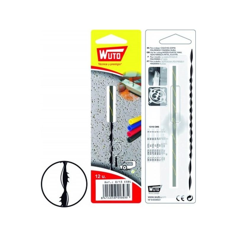 PELO MARQUETERIA SEGUETA 13CM 46,9TPI MAD ESP. N§ 2 WUTO 12