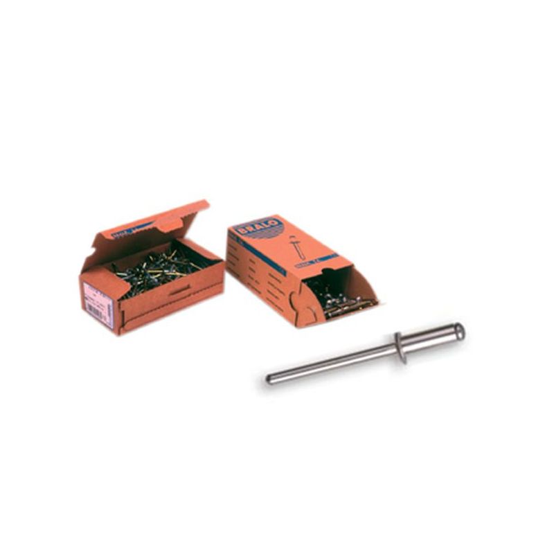 REMACHE FIJ ESTAND. 3,2X8MM ALU ALUM BRALO 500 PZ