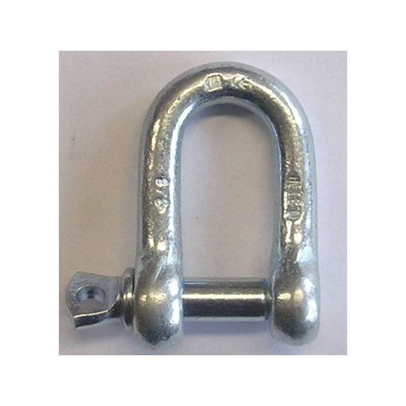 GRILLETE CADENA 1/4&quot; RECTO GARRA ACERO GALV 310 310-1/4 25 P