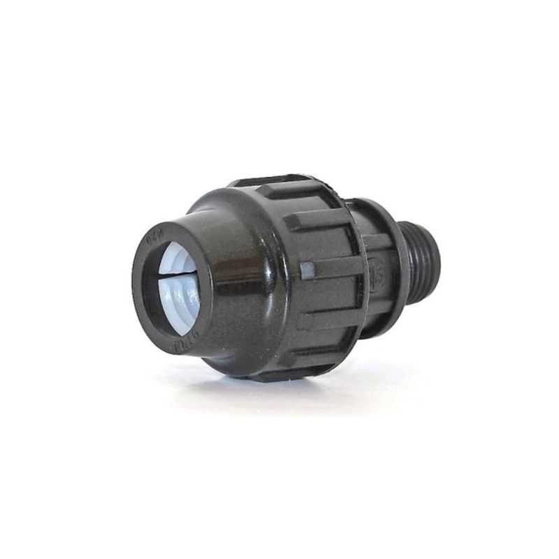 ENLACE RIEGO MANG M Ø 25MM-3/4&quot; ROSC FIT PP NATUUR