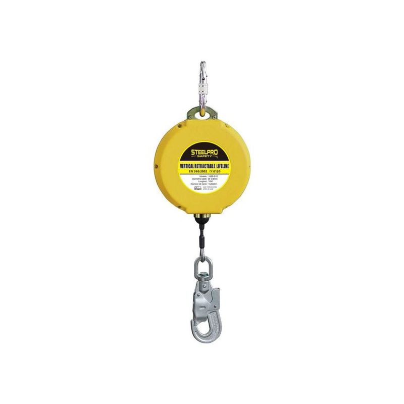 DISPOSITIVO SEG 10MT CABLE ANTICAIDA ABS STEELPRO