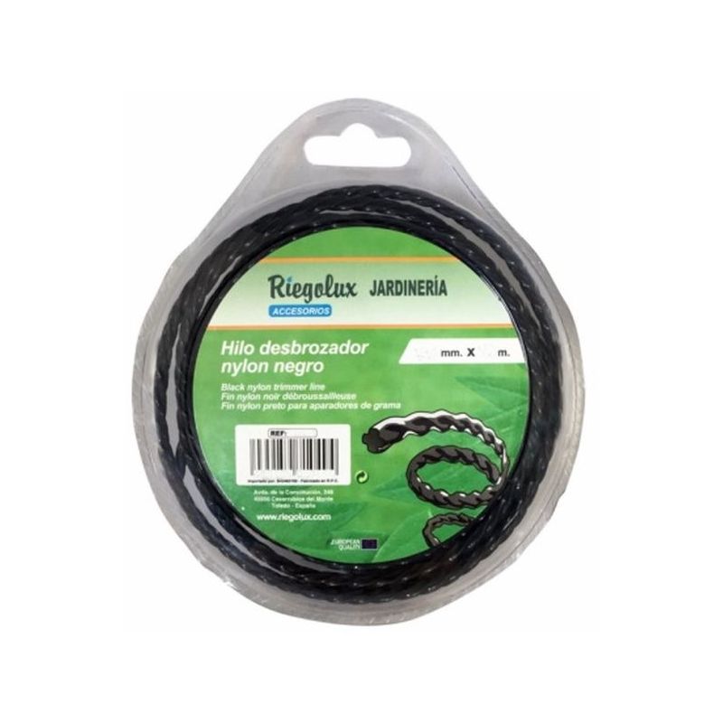 HILO JARD NEGRO DESBROZADOR RIEGOLUX NYL NE HELIC 107679 15