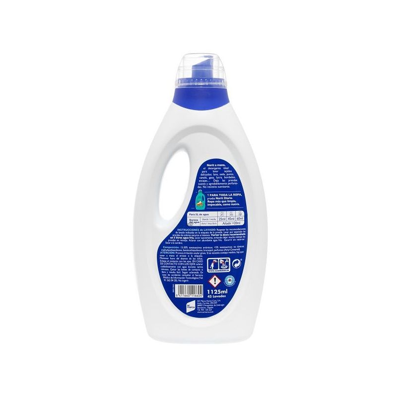 DETERGENTE LIMP LIQ LAVADO A MANO DEL. 45 LAV. NORIT 1.125 M
