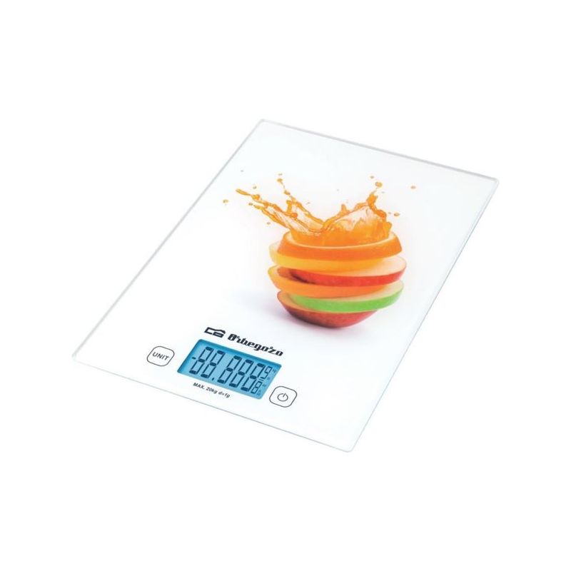 BALANZA COC ELECTR. 20KG/29X5X21CM LCD CRIST PC 2025 ORBEGOZ