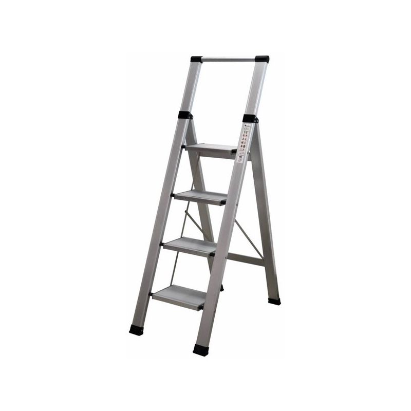 ESCALERA DOM TIJERA 0,95MT 4 PELDAÑOS ANCH ALU HOMELUX