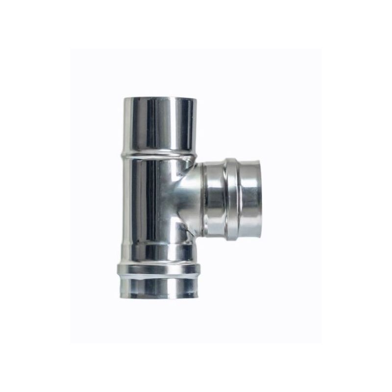 TE ESTUFA PELLET 90§ Ø80MM INOX EXOJO