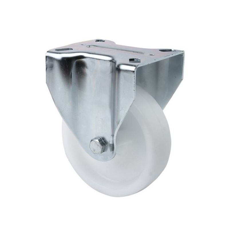 RUEDA FIJA 150MM 2-0242 PL.136X116 350KG.LISO PP BL 17ZV150-