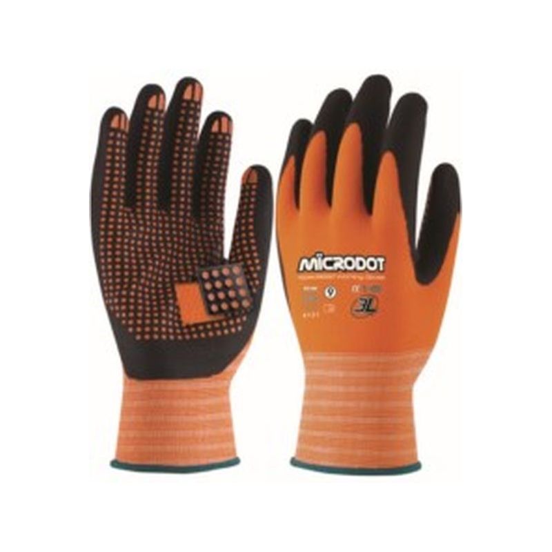 GUANTE MECANICO S07 PUNTOS DOT-T 3L NYL NA/NE WX-666 MICRODO