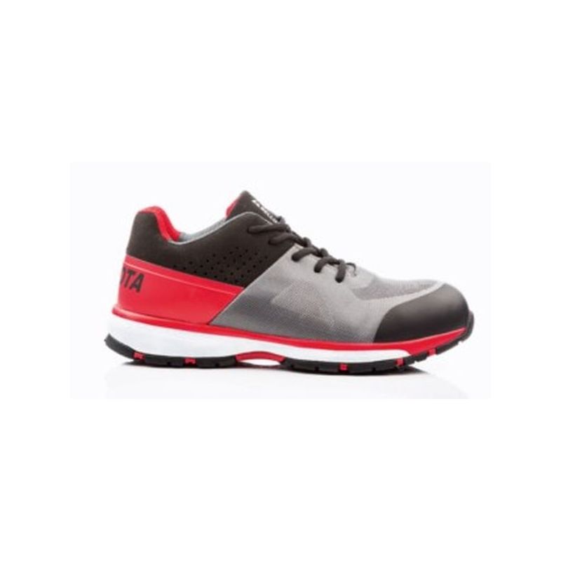 ZAPATO SEG T39 S1P BELLOTA MICROF NEGRA/ROJA/GRIS RUNNING PU