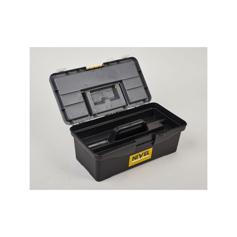 CAJA HERRAM 315X175X130CM BAND PP GR/NEG NIVEL
