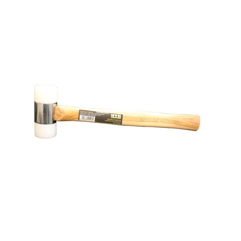 MARTILLO MECANICO 40 MM CABEZA NYLON NIVEL M/MAD NV127842