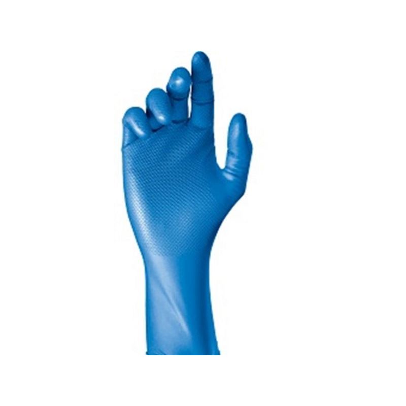 GUANTE DESECHABLE M08 ESCAMADO GRIPAZZ NITR. AZ 580 BL/8