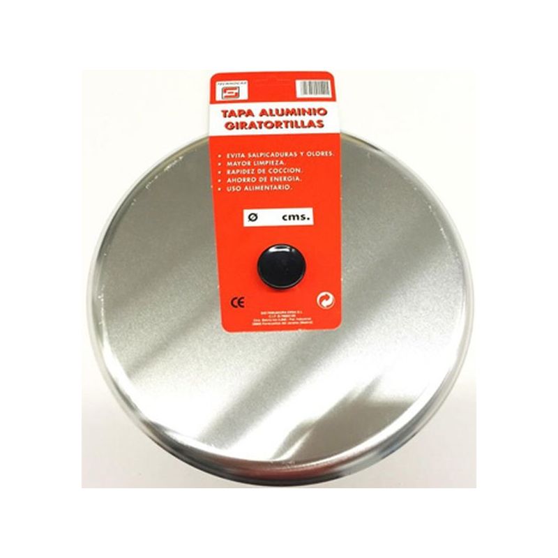 TAPA COC GIRATORTILLAS 26CM ALU THOGAR