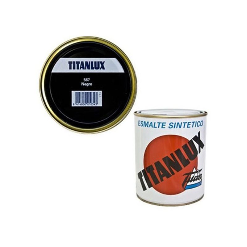 ESMALTE SINT MATE 750 ML NE INT/EXT TITAN TITANLUX