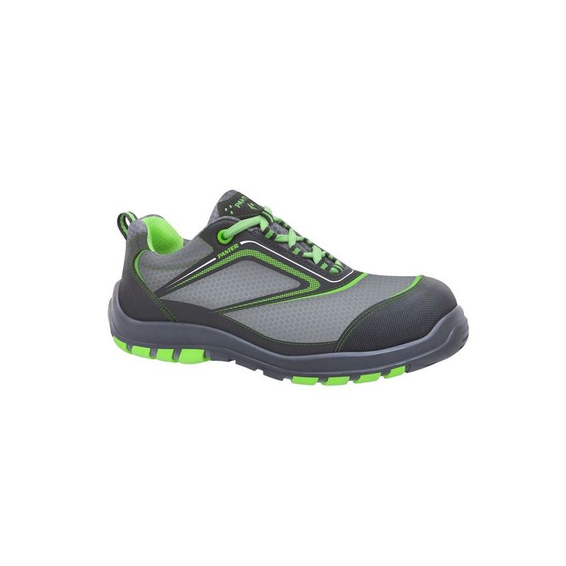ZAPATO SEG 46 S3 PU-TPU PUN.PLAS NAIROBI TEJIDO TEC GR/VER P