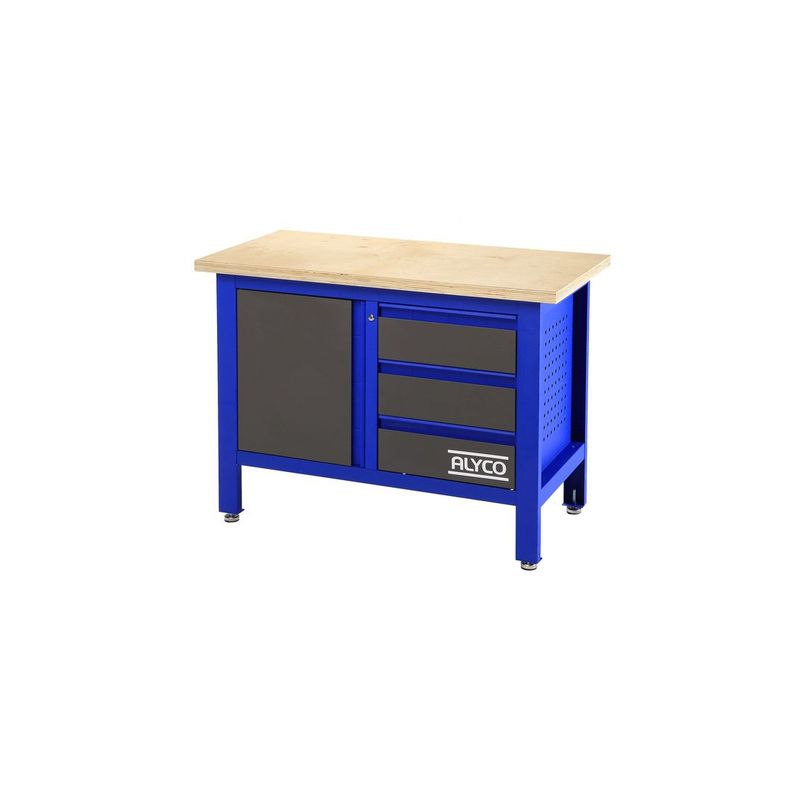 MESA TRABAJO 3 CAJ+PORTON 1000x600x865MM