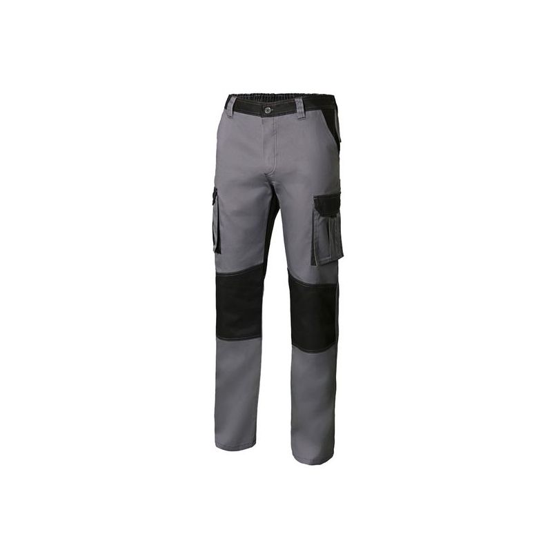 PANTALON TRABAJO T40 CON REFUERZO 65% POLI 35% ALG GR/NEG 1