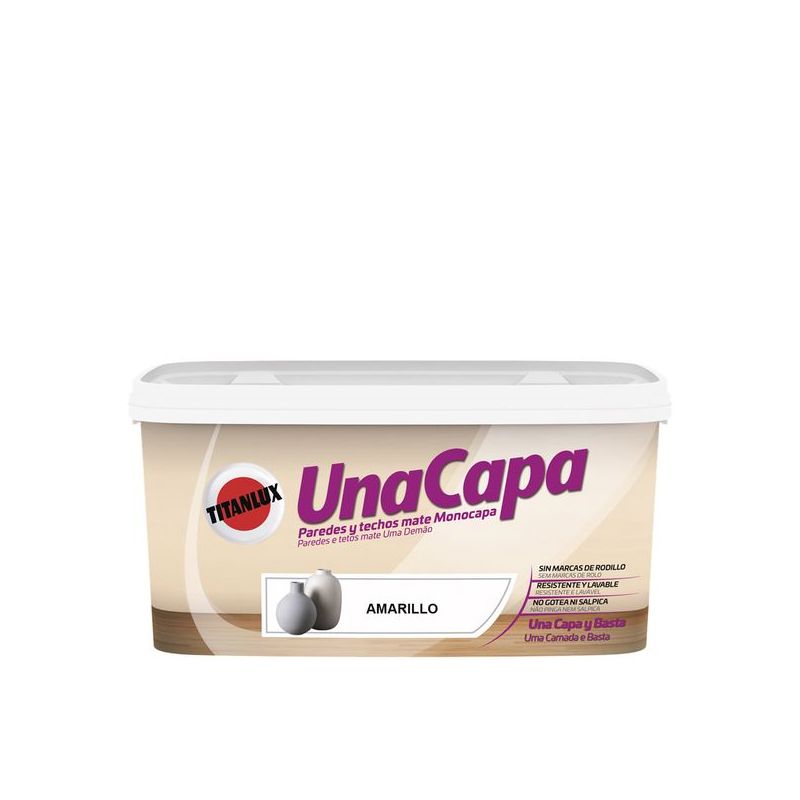 PINTURA PLAST MATE 4 LT AMA INT. MONO UNA CAPA TITANLUX