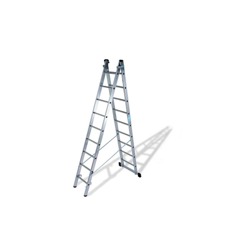 ESCALERA IND TRANSF 2,77/4,57MT 9 PELDAÑOS DB.C/BASE ALU KTL