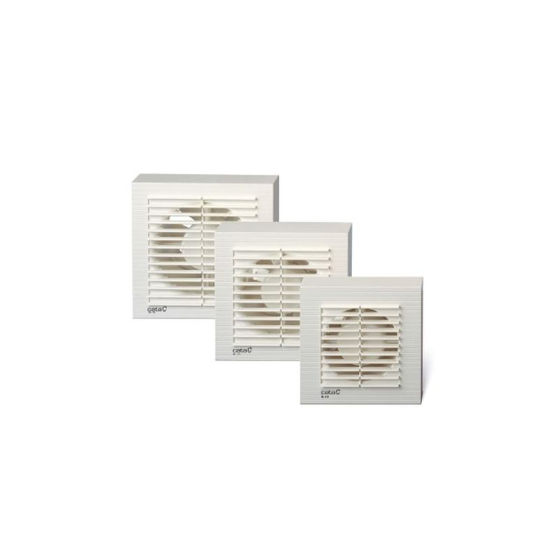 EXTRACTOR BAÑO MURO-TECHO 100MM BL B-10 TIMER CATA