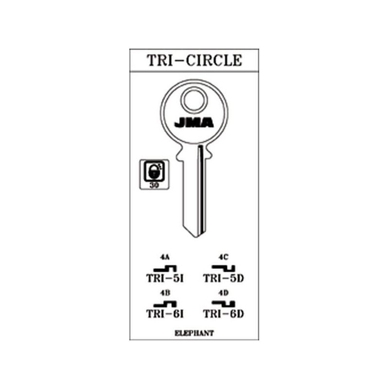 LLAVE CILINDRO EN BRUTO JMA AC TRI-6D