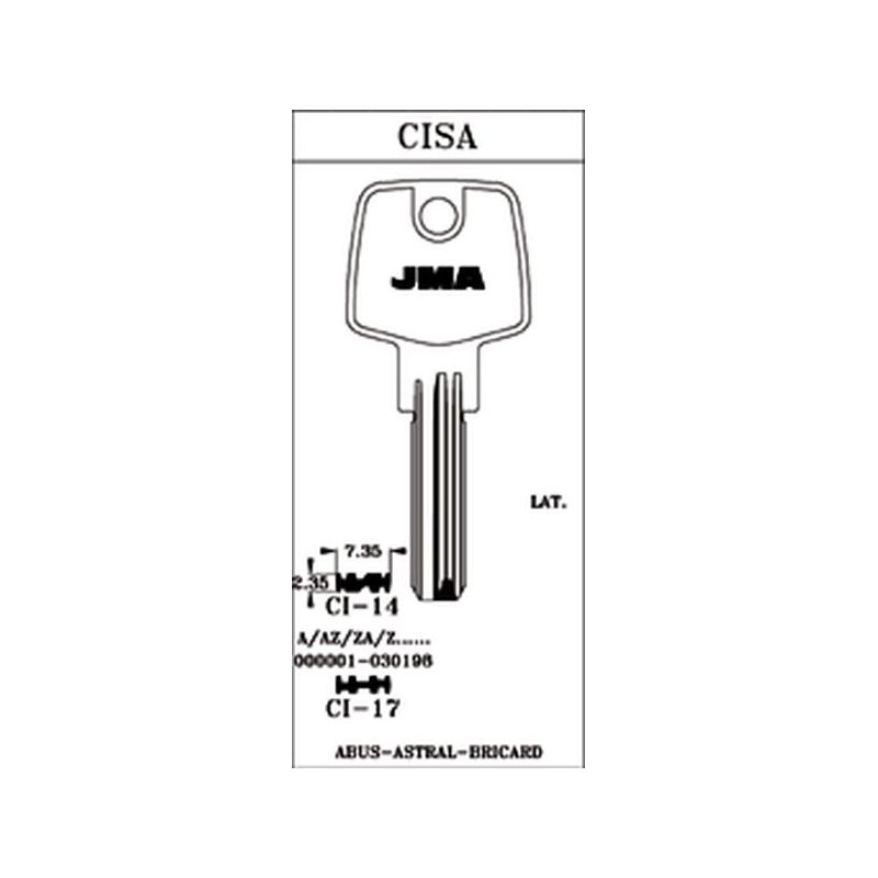 LLAVE PUNTOS EN BRUTO JMA LAT CI-14
