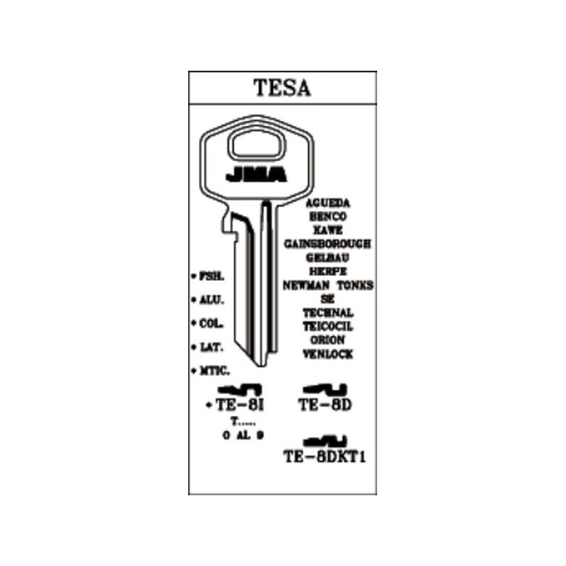 LLAVE CILINDRO EN BRUTO JMA ALU LILA TE-8I LILA