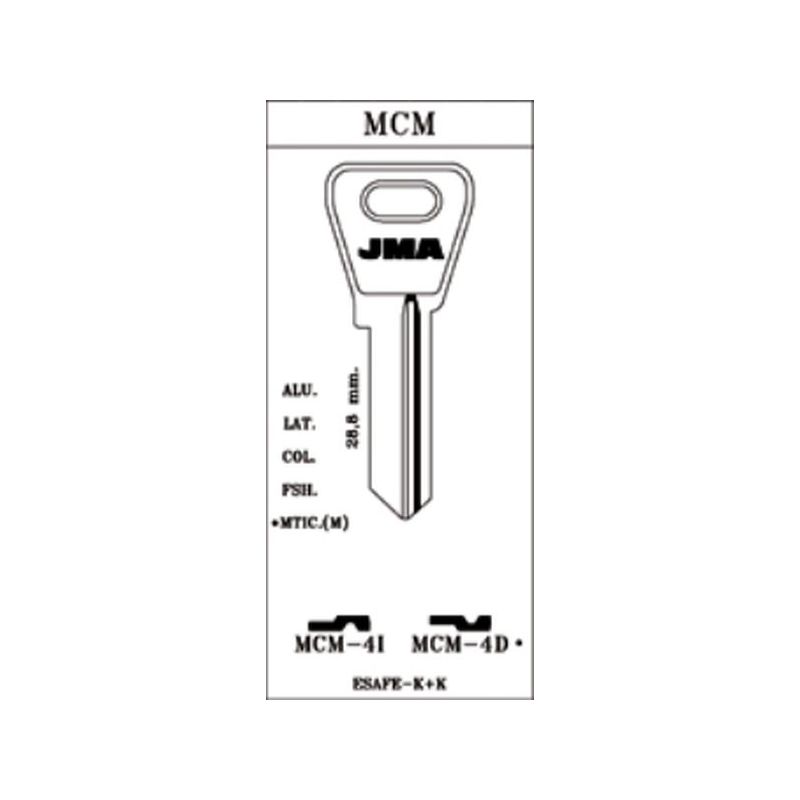 LLAVE CILINDRO EN BRUTO JMA ALU VER MCM-4D VERDE