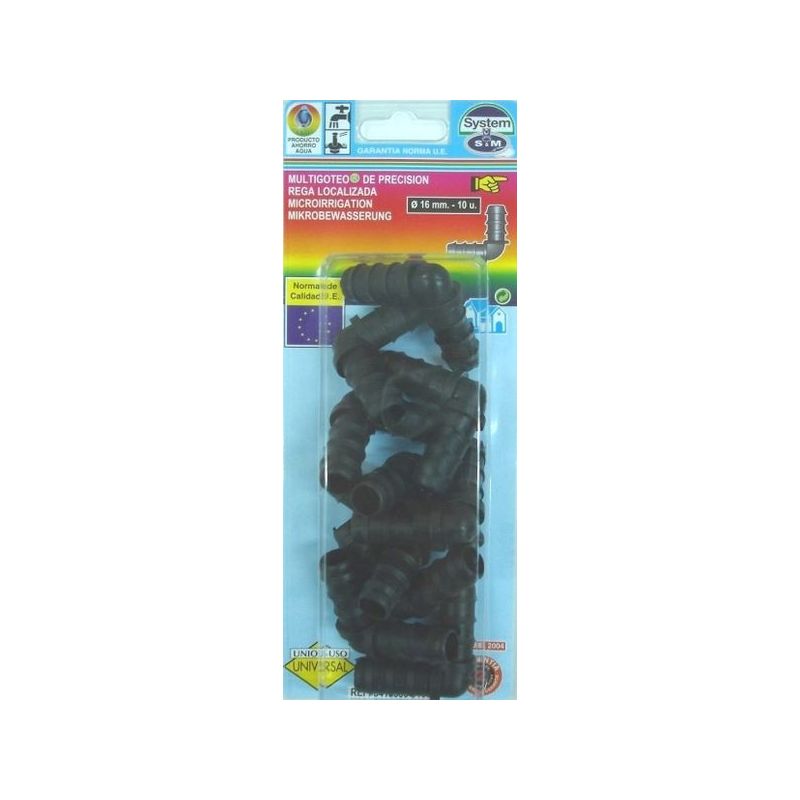 CODO RIEGO S&amp;M GOTEO S&amp;M PP 010583 10 PZ