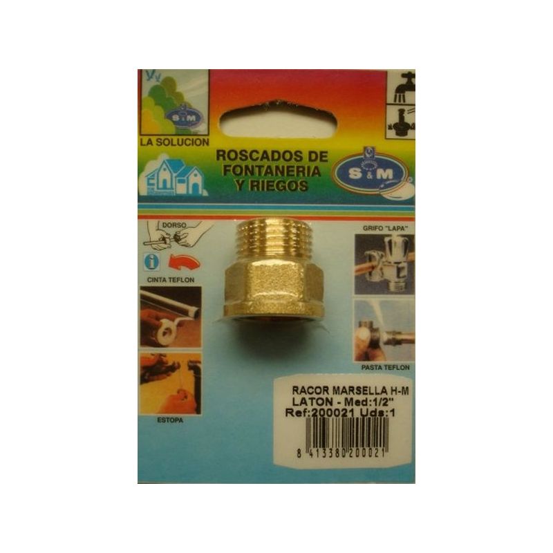 RACOR FONTAN H-M 1/2&quot; LAT MARSELLA S&amp;M