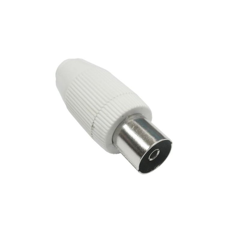 CONECTOR ANTENA COAXIAL HEMBRA RECTO PVC AXIL